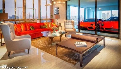 پارکینگ درست کنار اتاق نشیمن