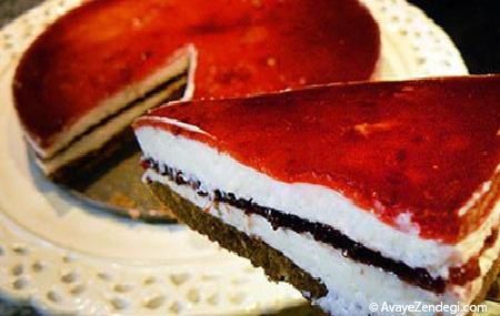 طرز تهیه چیز کیک آلبالویی 
