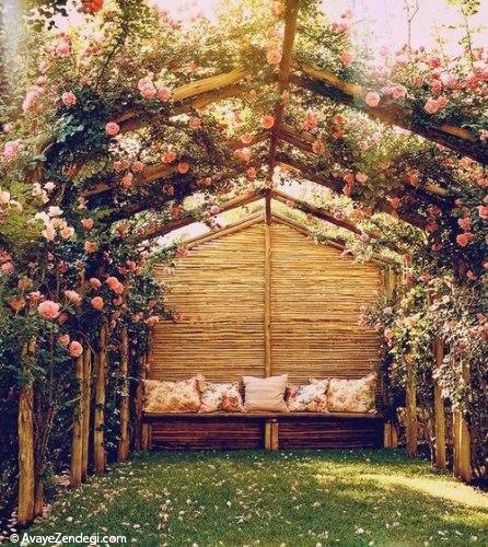 ایده هایی برای طراحی آلاچیق های زیبا ایده هایی برای طراحی آلاچیق های زیبا