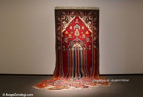 دستکاری عجیب و غریب فرش ایرانی