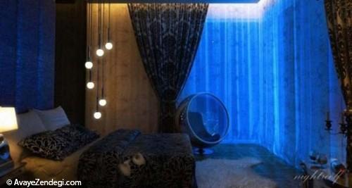 نورپردازی اتاق خواب به شیوه مدرن