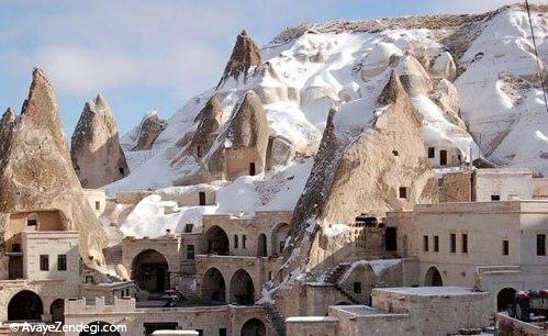 هتل های سنگی با معماری قدیمی