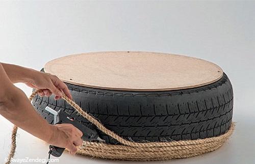 ساخت صندلی با لاستیک ماشین ساخت صندلی با لاستیک ماشین