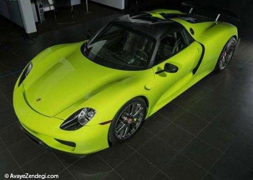 پورشه 918 Spyder مدل 2015 و رنگ خاص اش