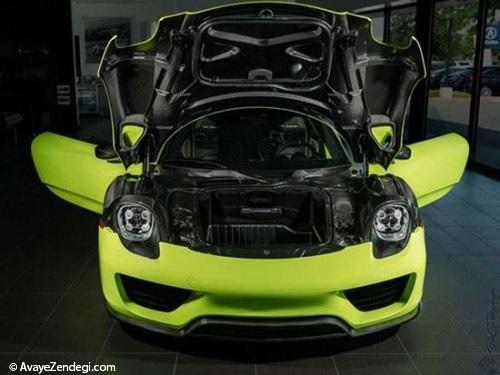  پورشه 918 Spyder مدل 2015 و رنگ خاص اش 