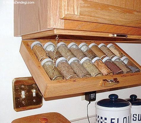 بیشترین استفاده را از فضای كابینتها ببرید بیشترین استفاده را از فضای كابینتها ببرید
