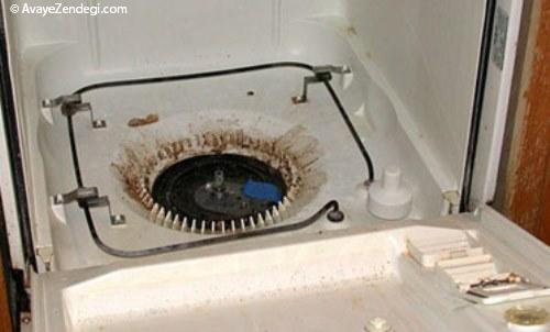 نحوه تمیز کردن محل تخلیه آب ماشین ظرفشویی