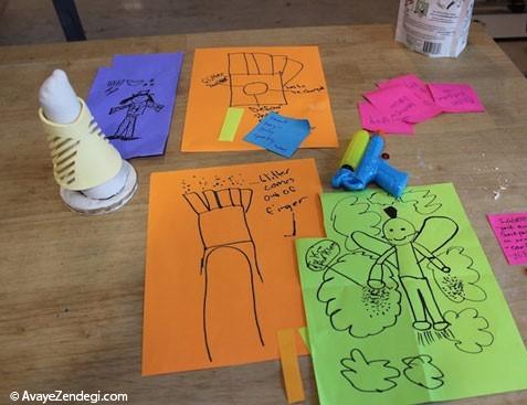 کودکان معلول دستشان را طراحی می کنند!