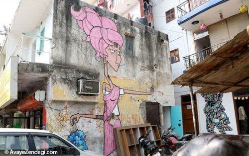 جشنواره نقاشی های خیابانی در دهلی