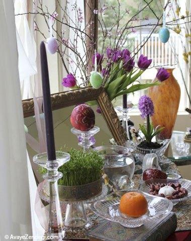 آینه و شمعدانهایی برای درخشش سفره هفتسین آینه و شمعدانهایی برای درخشش سفره هفتسین