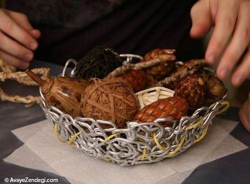 با چسب سیلیکون کاسه تزیینی زیبا بسازید 