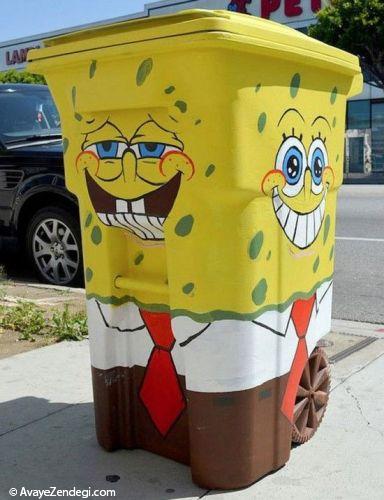 ایده های طراحی سطل زباله خیابانی