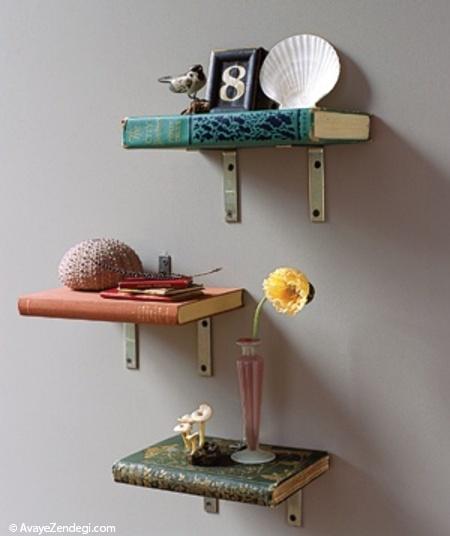 ایده های جالب، مفید و خنده دار برای قفسه کتاب